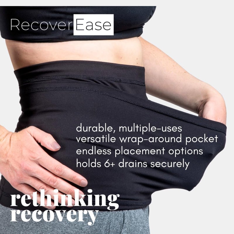 RecoverEase - Mastectomy Drain Pouch for Breast Cancer Treatment & Recovery Supplies - Essential Post Surgery Must Haves & Recovery Gift - Comfortable Drain Holder Belt (Small) - Image 4